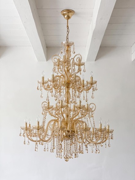 Large crystal chandelier