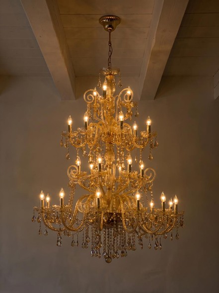 Large crystal chandelier
