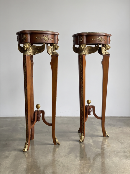 Antique Paired Pedestals