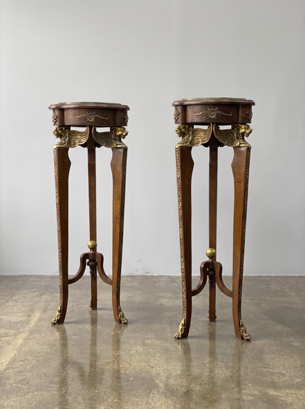 Antique Paired Pedestals