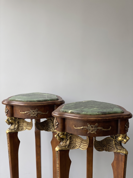 Antique Paired Pedestals