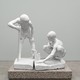 Antique sculptural composition "Gorodki"