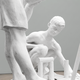 Antique sculptural composition "Gorodki"