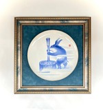 Framed vintage plate
"Moon Rabbit" ("Moon Hare")