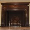old black marble fireplace