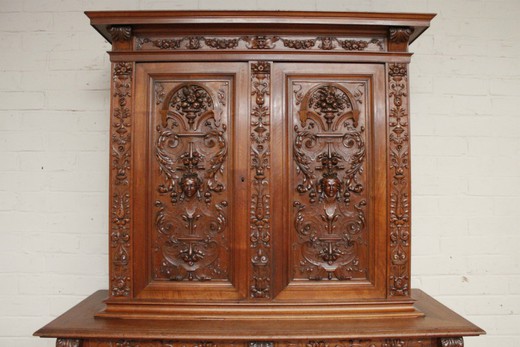 antique old cupboard for cabinet in henry II Europe 19 century
