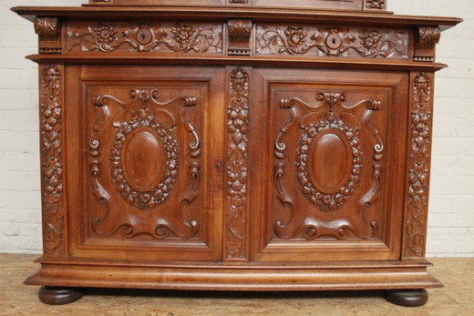 antique old cupboard for cabinet henry II style furniture Europe 19 century