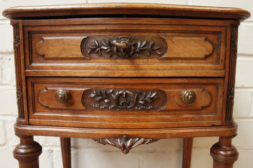 old  furniture etagere with carving