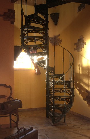 old winding stairs buy in antique shop in moscow