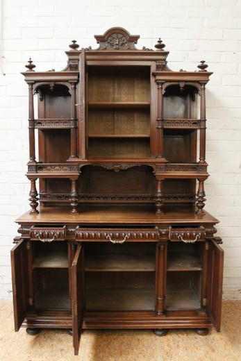 Винтажная мебель - Шкаф для кабинета в стиле Генрих II - салон магазин Москва