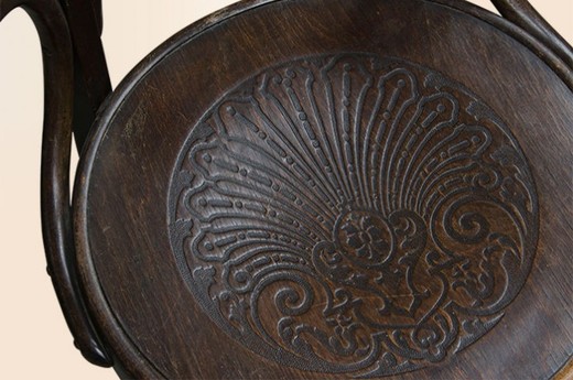 Мебель антиквариат - Вращающийся стул Тонет из дерева (бук). Германия, начало 20 века. Купить в Москве