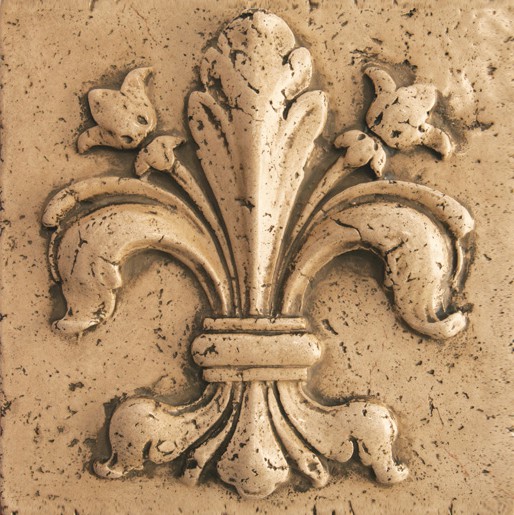 Камин из керамики - фактура - мрамор Боттичино с патиной