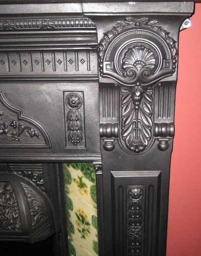 fireplace mantel Victorian manner