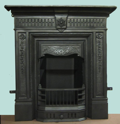 antique british fireplace