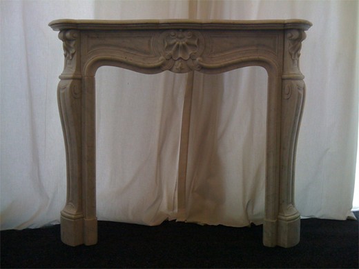 old antique marble fireplace mantel