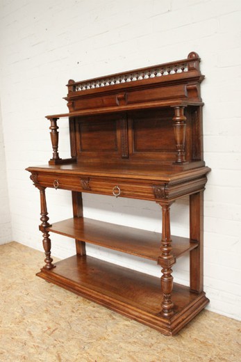 furniture antique secretary desk Henri II style walnut 19th century