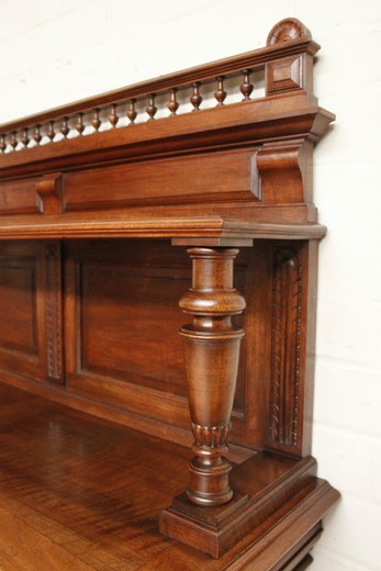 Старинная антикварная мебель. Секретер (бюро) Генрих II. Дерево - орех, XIX век.
