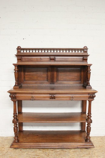 Старинная мебель. Секретер (бюро) Генрих II. Дерево - орех, XIX век.
