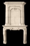 High fireplace portal Louis XV