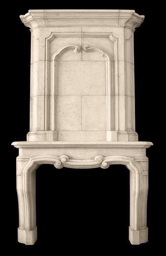 Современный каминный портал Людовик XIV