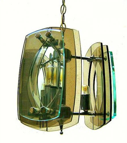 Винтажная  люстра фонарь в стиле Арт-деко. Купить в магазине антиквариата в Москве