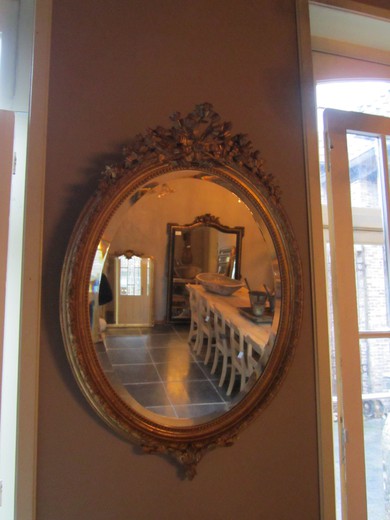 old mirror wood modeling western europe