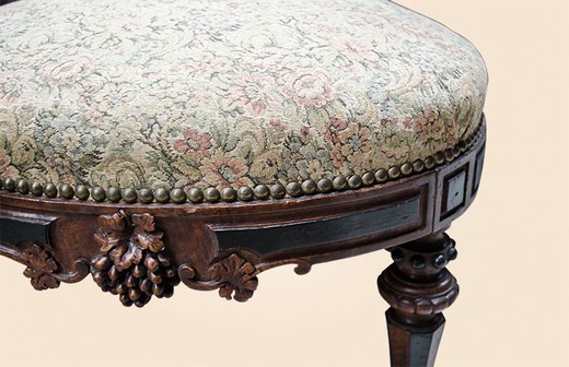 антикварная мебель - стул из ореха, конец 19 века