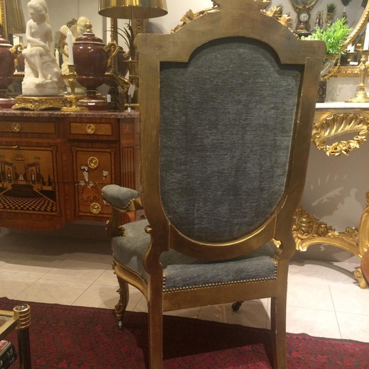 винтажная мебель - кресло в стиле людовик 15, дерево, 19 век
