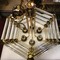 antique chandelier 70s gild metal