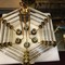 antique chandelier 70s gild metal