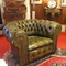 Two Chesterfield Sofa Lounge Chairs