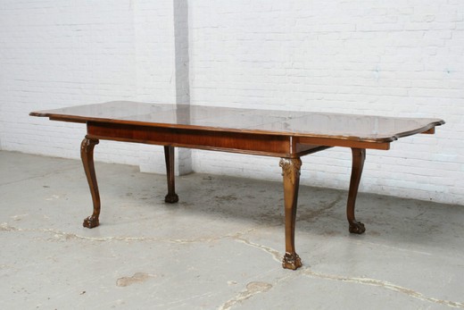 старинная мебель для столовой из ореха, стиль чиппендейл, 20 век
