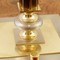 Chrome and Brass Metal Lamp