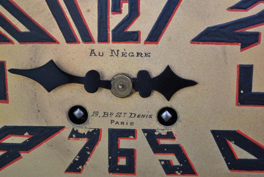 винтажные часы из оникса в стиле ар деко, 20 век