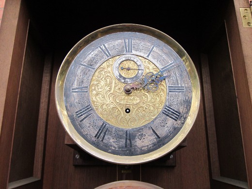 винтажные часы в стиле нео ренессанс из ореха, 19 век