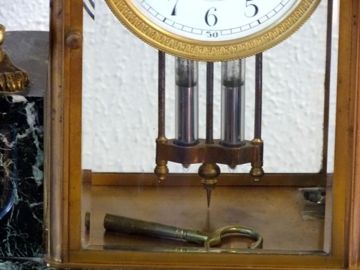 винтажные мраморные часы в стиле ар деко, 19 век