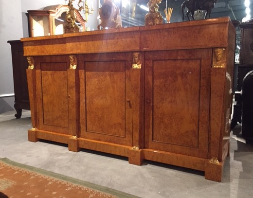 винтажный прилавок в стиле ампир из березы, 20 век