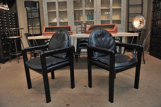мебель антик - кожаные дизайнерские кресла 20 века
