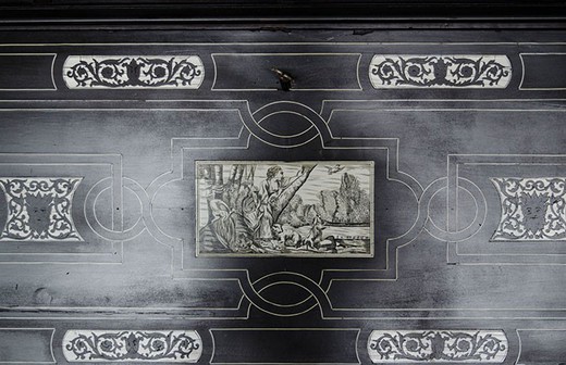 винтажный письменный стол наполеон 3 из дуба, 19 век