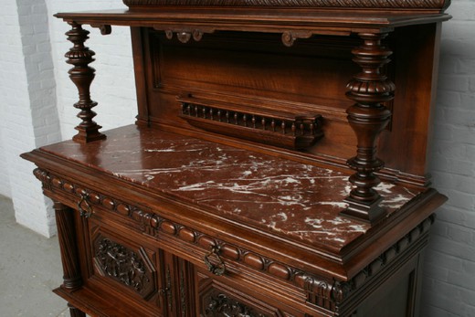 винтажная мебель - столовая из ореха в стиле ренессанс, 19 век