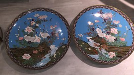 Dishes Pair Of Japan Circa 1900
