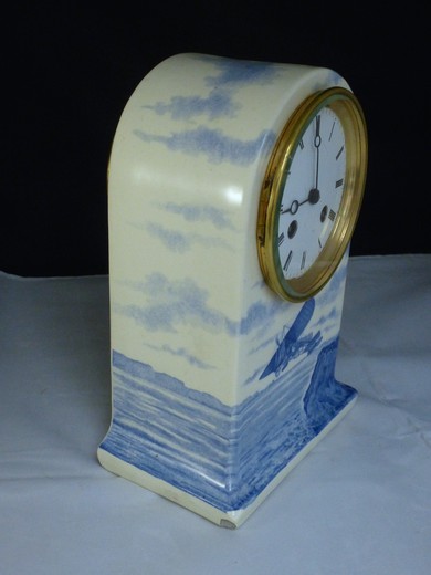 старинные керамические настольные часы, 20 век