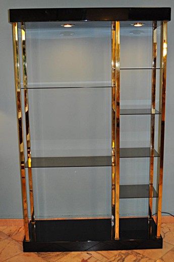 антикварная мебель - этажерка из золоченой латуни, 20 век