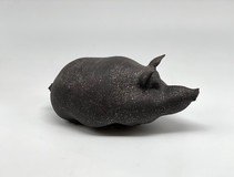 Porcelain sculpture "Pig"