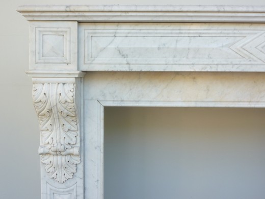 мраморный каминный портал 19 века, антиквариат