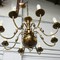Antique Flemish brass chandelier