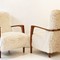 Fluffy Pair Of 1960s Scandinavian Armchairs