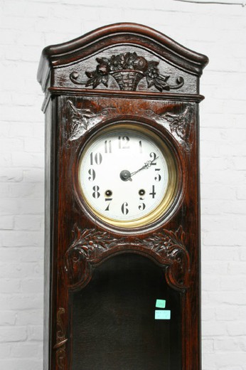 винтажные напольные часы в стиле кантри из дуба, 19 век