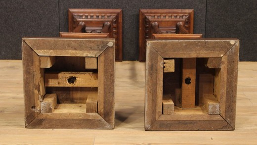 антикварные французские колонны, дерево, стиль ренессанс