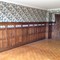 Full oak panelling with antique Delft tiles